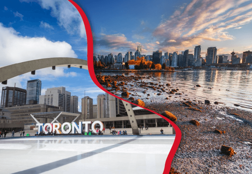 comparativa entre Vancouver y Toronto para emigrar